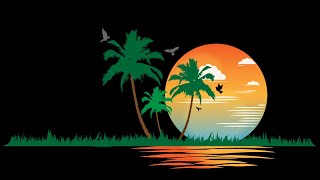 Beach logo in Adobe Illustrator | How to Make Beach and Travel Logo | Graphic Design Tutorial