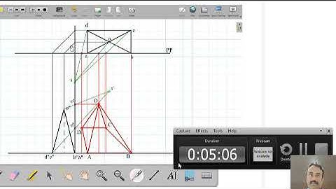 Perspective projection of rectangular pyramid - Mothilal