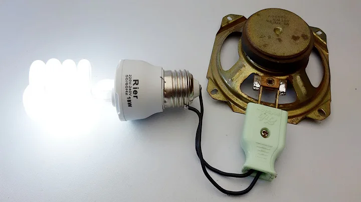 Experiment Electric Free Energy Using Magnet in speaker  Technology Creative For 2020