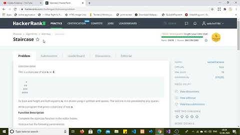 Solve Stair Case problem on hacker rank using C#