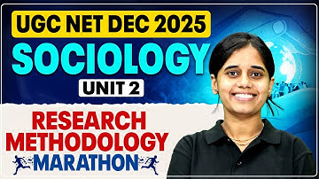 UGC NET Sociology Marathon Class | UGC NET Sociology Unit 2 Reserch Methodology By Ritu Mam