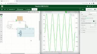 Analysis of RL series CKT on Network Simulator (Multisim)