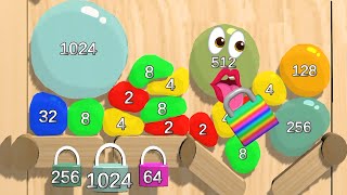 Jelly 2048 409616384 32768... - Blob Merge 3D Huggy Story - Help Me 2048 Gameplay Part 1029
