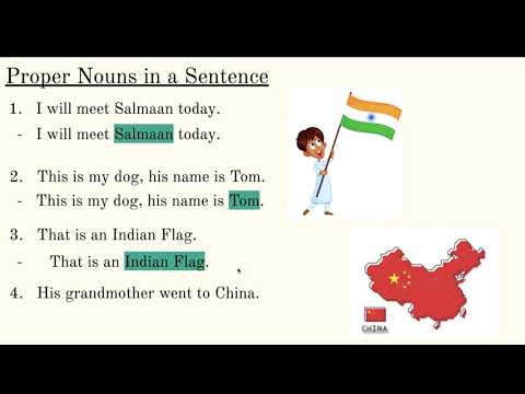 Common & Proper Nouns in a sentence