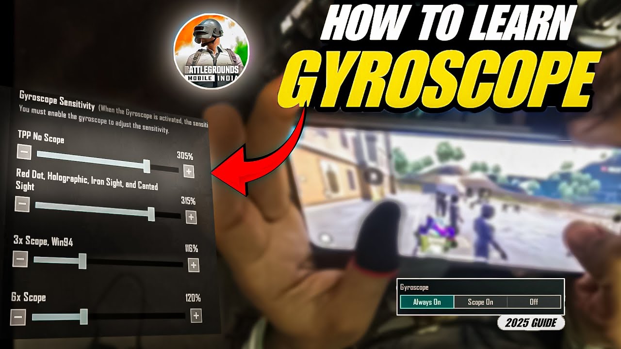 How to LEARN Gyroscope in BGMI | Close RangeTips & Best Sensitivity Settings | 2026 gyroscope Guide.