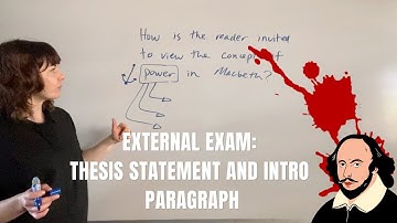 Macbeth Study:  Writing a thesis statement and intro paragraph