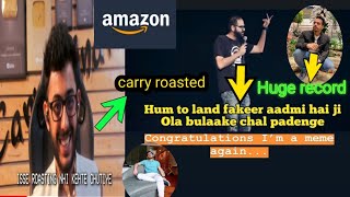 Carryminati roasted Kunal kamra||Bhuvan bam new video||Amazon Ban Tiktok