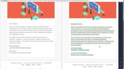Translation Apostle emails using Translation Exchange