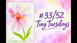 Super Easy & Fun Watercolor Flowers | Water Droplets!