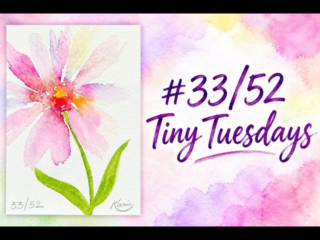 Super Easy & Fun Watercolor Flowers | Water Droplets! - YouTube