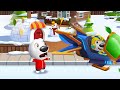 Talking Tom Gold Run - Hank VS Talking Tom Hero Dash - Hero Hank (Gameplay HD)