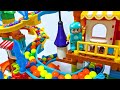 6 types of colorful building blocks! Marble Run ASMR☆