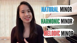 Natural Minor, Harmonic Minor and Melodic Minor