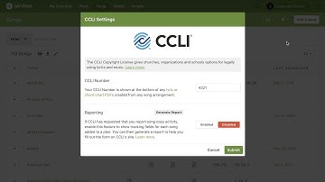 CCLI Reporting with Planning Center Services