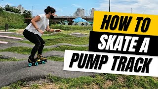 How to Skate a Pump Track on Roller Skates | Trick Tutorial screenshot 3