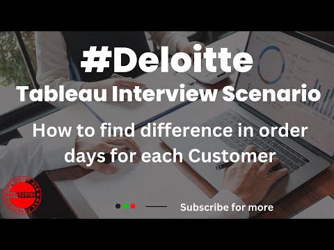 Tableau Interview Scenario Deloitte