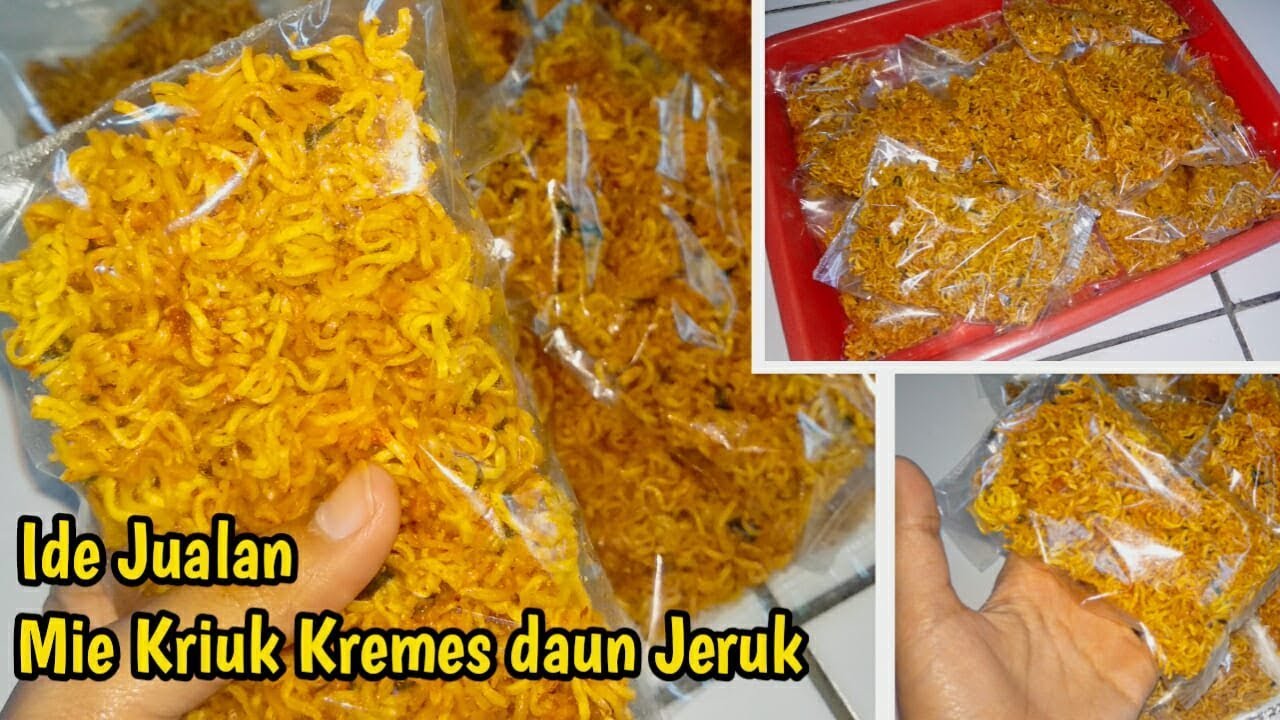 Mie Kremes Jajanan Pedas Pasti Laris Mie Kriuk Kremes Daun Jeruk Youtube