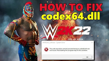 aROMa di videogiochi: WWE 2k22 Soluzione errore Codex64.DLL