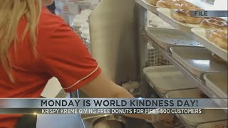 Krispy Kreme offering free box of donuts on World Kindness Day