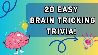 20 EASY BRAIN TRICKING TRIVIA  #trivia #quiz