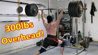 First Time Jerkin' it in 5 Years: 300lbs Overhead!