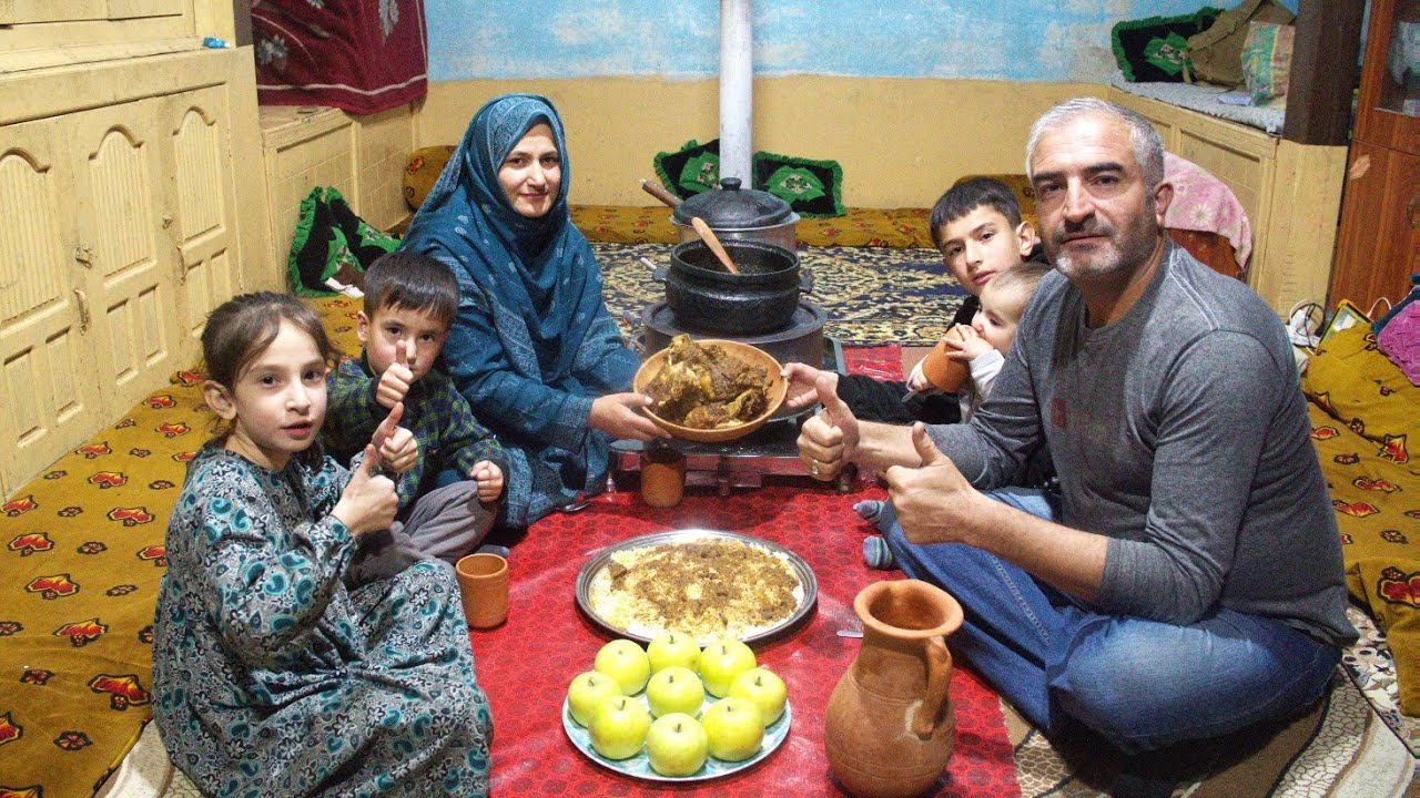 How We Cook FOREST YAK Meat To Keep Our Body Warm in Winters in High Mountain Village Of Pakistan