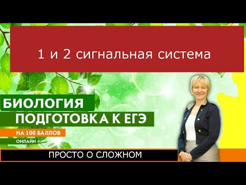 Первая и вторая сигнальная система. Подготовка к ЕГЭ и ОГЭ по биологии