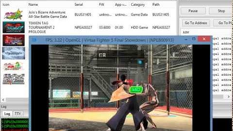 Virtua Fighter 5 Final Showdown RPCS3 Test