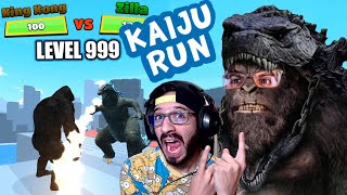 NOOB VS PRO VS HACKER en KAIJU RUN | Me Convierto en Kong vs Godzilla | Juegos Luky