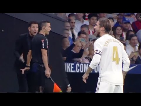 What&#39;s happened between Sergio Ramos and Diego Simeone during Atl. Madrid vs Real Madrid | MrMatador