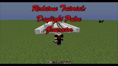 Redstone Tutorial: Daylight Pulse Generator