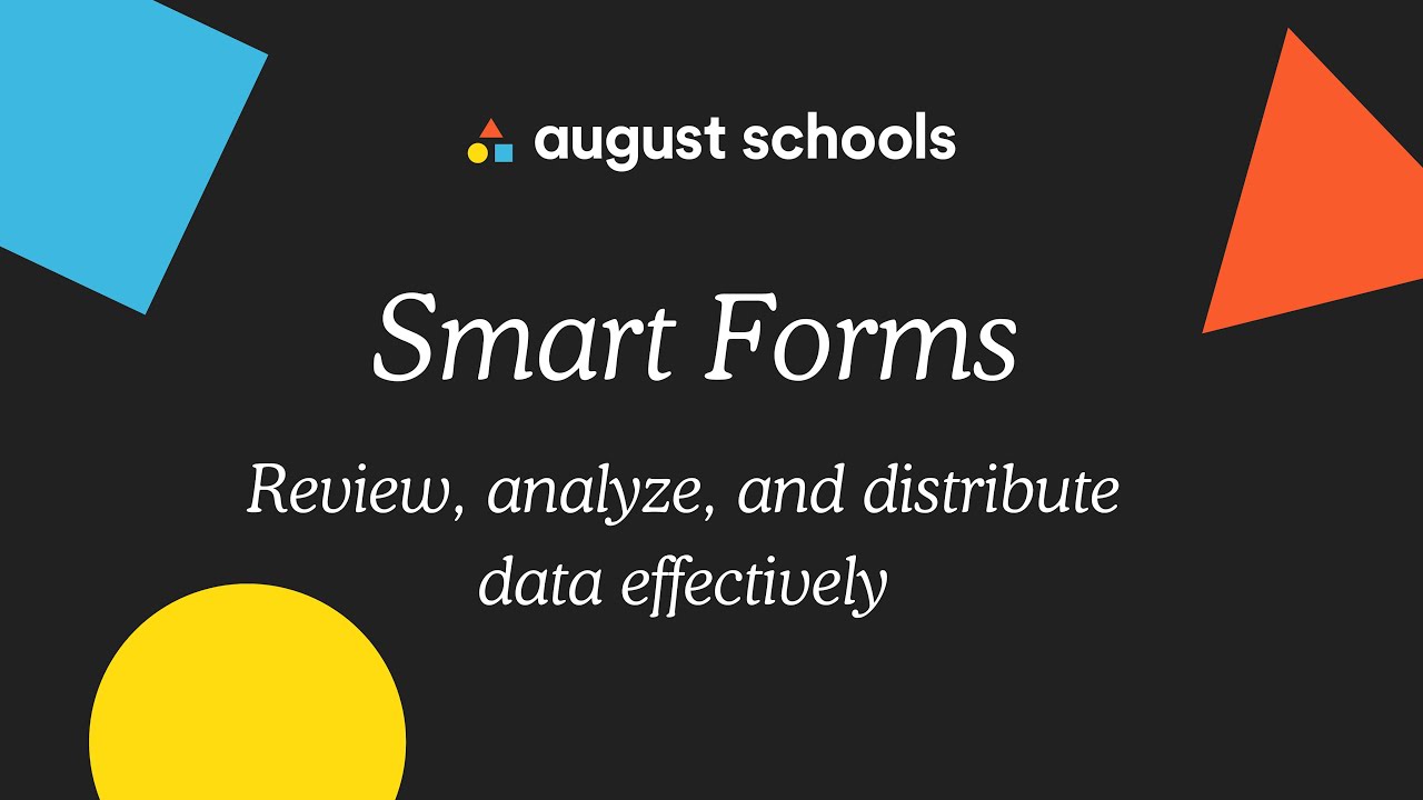 Smart Forms: Review, Analyze, and Distribute Data Effectively - YouTube
