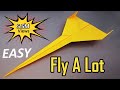 How to make a paper airplane fly a lot