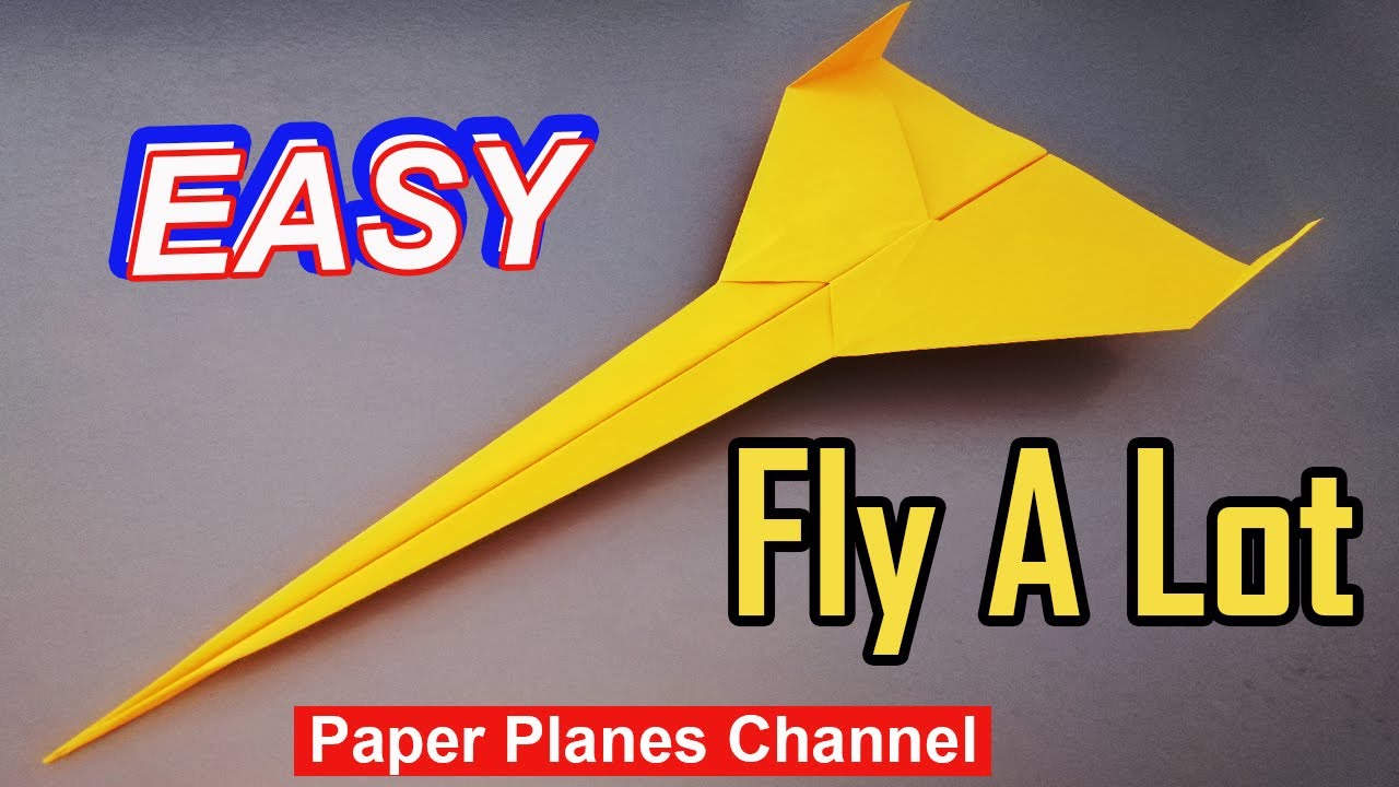 Как заставить бумажный самолетик много летать