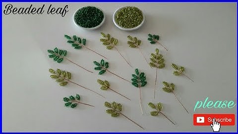 How to make diy seed beads leaf || Easy tutorial step by step || Rowshan Ara Handicrafts
