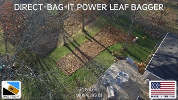 Direct-Bag-It Power Leaf Bagger - Introduction with Drone Fly Over