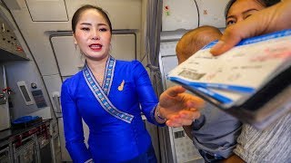 Lao Airlines REVIEW from Vientiane to Luang Prabang + Pre-Flight Noodles!
