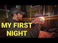 Off Grid Tiny House In The Trees - My First Night - With The Crockers