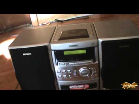 Aiwa Aiwa LCX 133 Home Audio System Disc CD & Cassette Player Speakers 