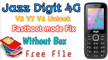 Jazz Digit 4G V8 V7 V6 Unlock | Fastboot mode fix | Without Box