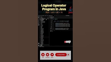 Logical Operators in Java|#shorts#youtube #ytshorts #trending #reels #music #youtubeshorts