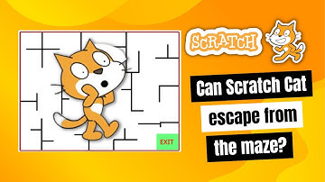 🙀 Can Scratch Cat Escape from the Maze? (Step-by-Step tutorial) #scratch #scratchprogramming