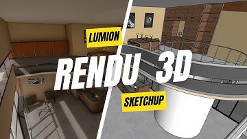 Sketchup + Lumion 3D Bâtiment moderne