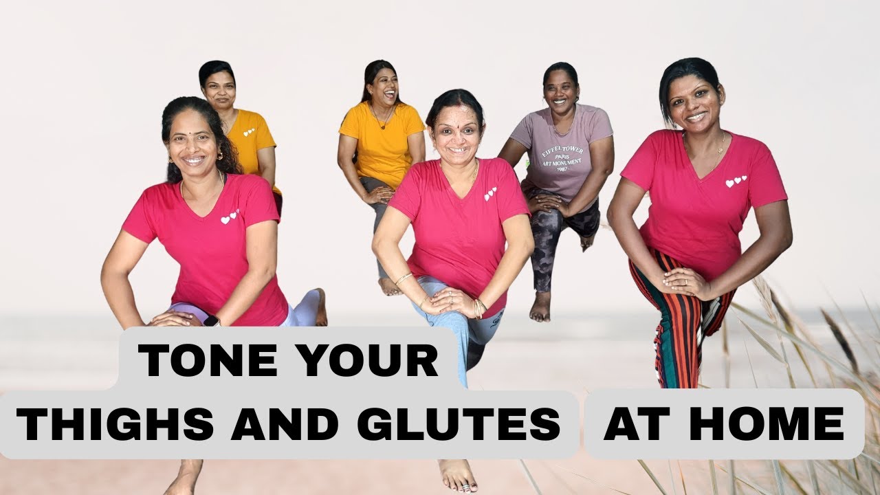 Best Workout to Tone Your Thighs and Glutes At Home - YouTube
