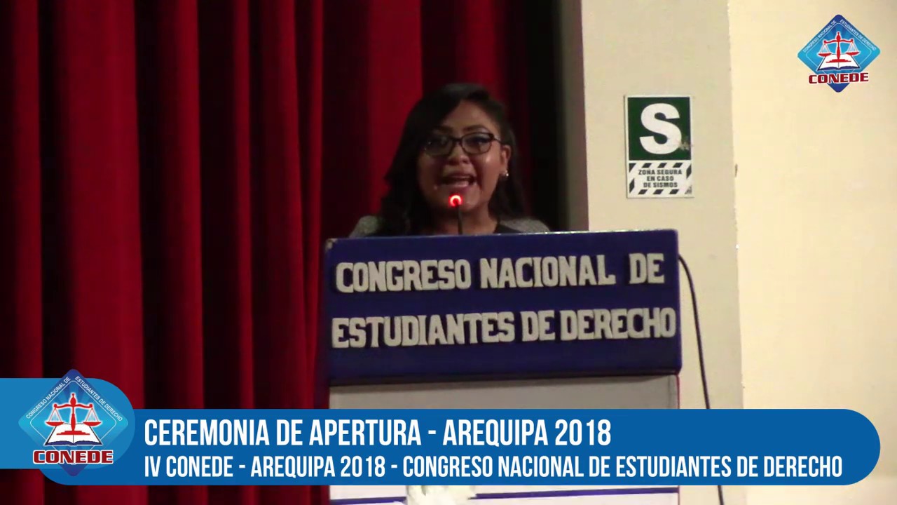 capacitación de personal CEREMONIA DE APERTURA- IV CONEDE 2018