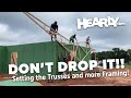 DON&#39;T DROP IT!! Lifting Trusses and More Framing!