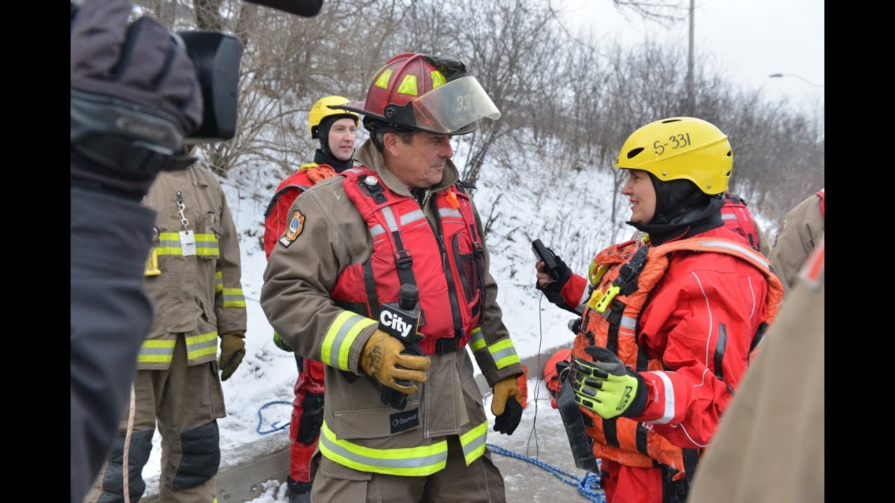 Toronto Fire Services: Ice Rescue Demo on Breakfast Television