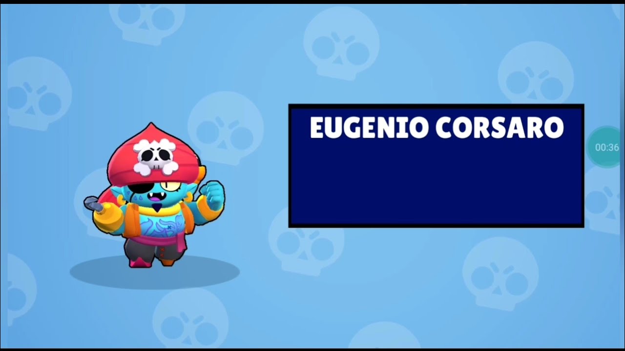 Brawl Stars Una Skin Per Il Mio Brawler Preferito Eugenio Corsaro All Arrembaggio Youtube - faccia di eugenio brawl stars