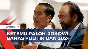 Ditanya soal Pertemuannya dengan Surya Paloh, Jokowi: Ketemu Wajar, Masa Mau Tahu Semuanya