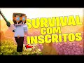 🔴LIVE!!🔴JOGANDO SURVIVAL COM INSCRITOS!!🔴{BEDROCK/JAVA}🔴